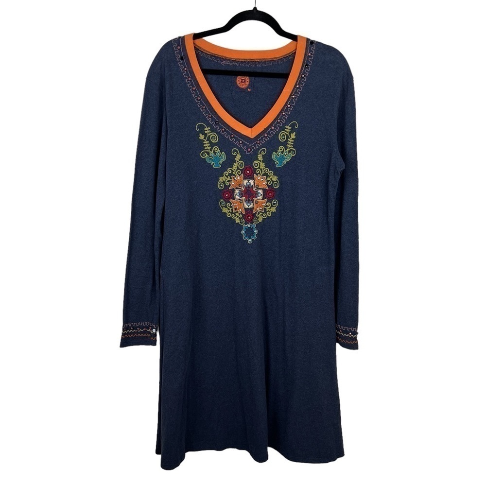 Double D Ranch Beaded Embroidered Knit Dress